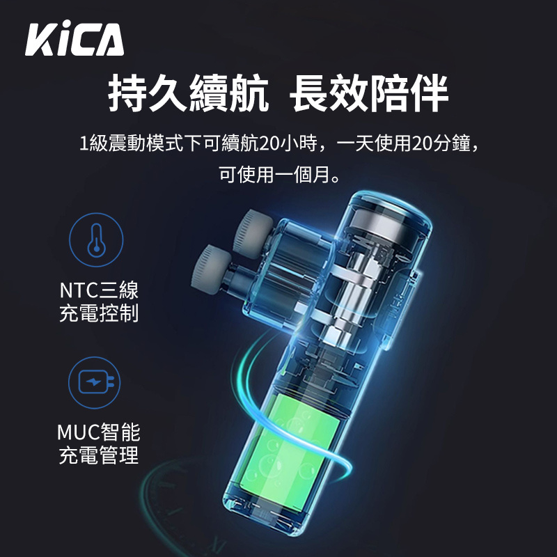 KICA 3 雙頭筋膜按摩槍
