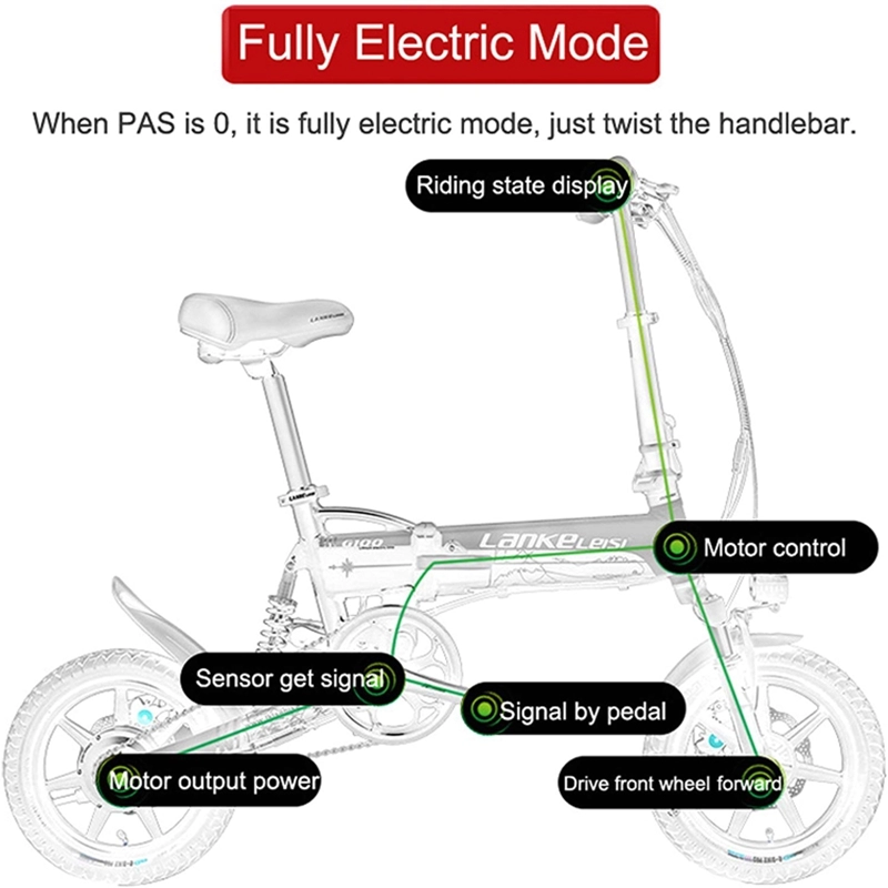 Lankeleisi G100 電動助力避震單車 | 最大續航 55 | 公里最大速度 39公里/小時 | 電機功率400W