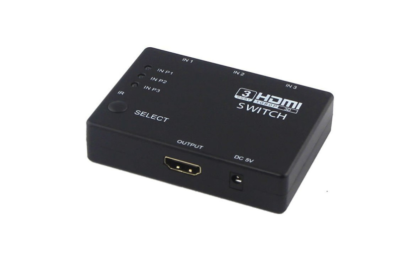 HDMI 3 Ports Switch 3進1出切換器 - HDMI Switcher Selector Box Auto Switch with Remote 遙控