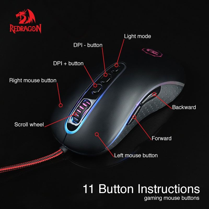 Redragon M702-2 PHOENIX 10000 DPI RGB Gaming Mouse Redragon M702-2 PHOENIX 10000 DPI RGB Gaming Mouse