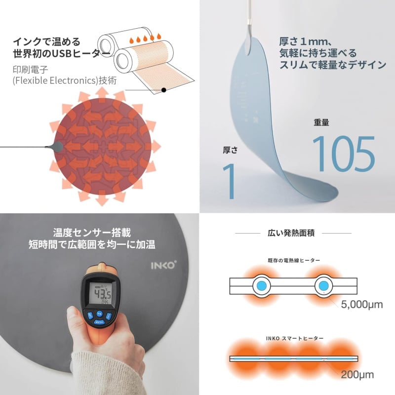 【韓國製】INKO Smart Heating Mat HEAL 超薄保暖墊 PD-270/PD-270S