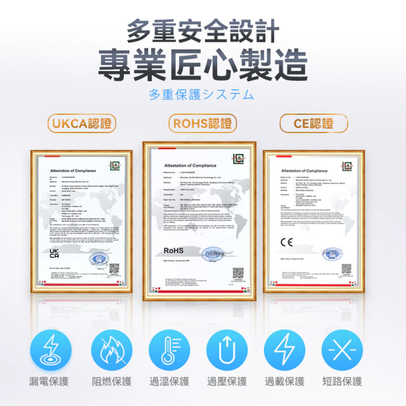 Yohome 家の逸 塔插式多功能智能安全收納拖板(SM-YG6U9A)【原裝行貨一年保養】