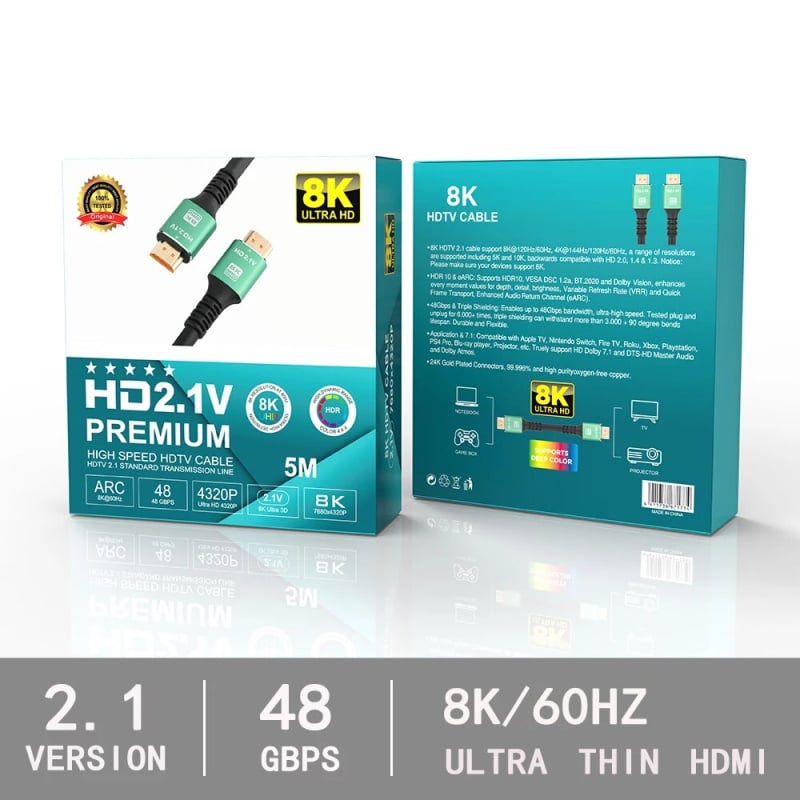 HDMI Ultra HD High Speed 8K v2.1 Cable - 1.5m