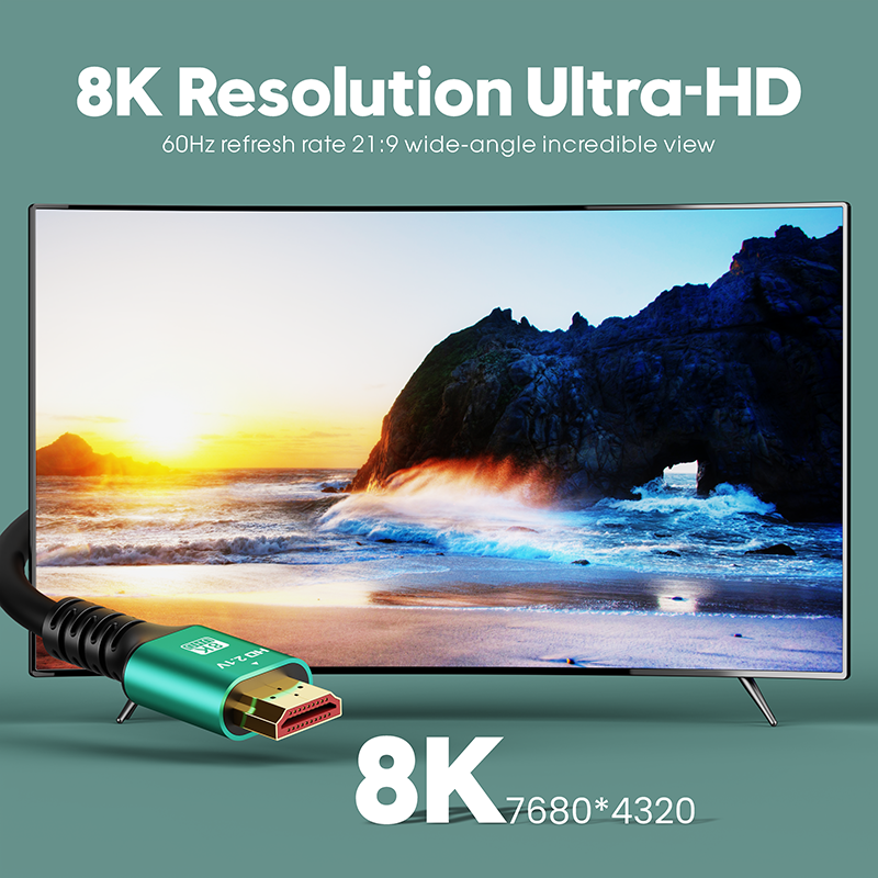 HDMI Ultra HD High Speed 8K v2.1 Cable - 3m HDMI Ultra HD High Speed 8K v2.1 Cable - 3m