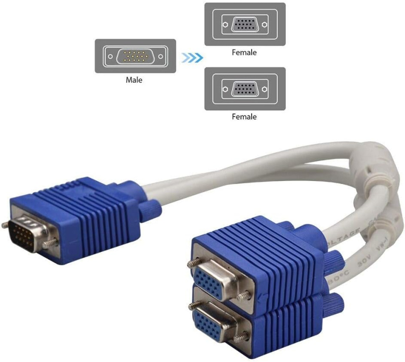 EW VGA 1 to 2 Splitter cable