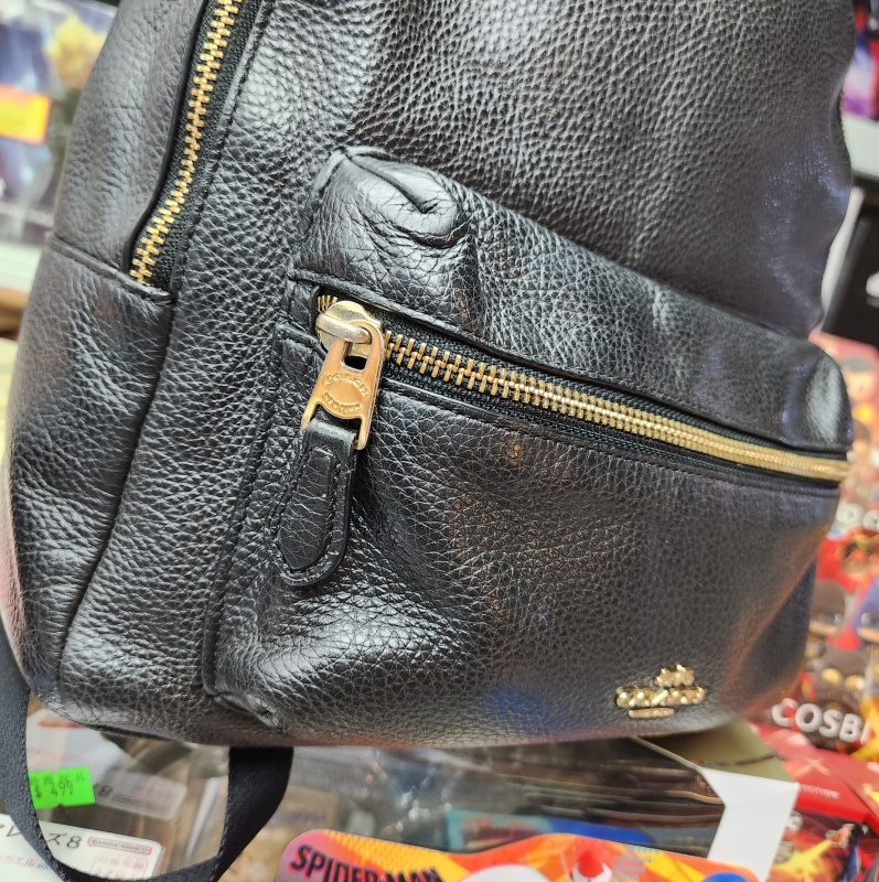 （日本直送 只此一個）95%新 Coach leather mini backpack ｜Coach 真皮小背包