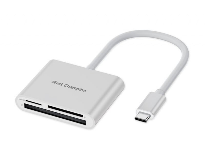 First Champion Type-C USB-C Multi Card Reader 多合一讀卡器 (三卡槽SD+microSD+CF) CR-C330
