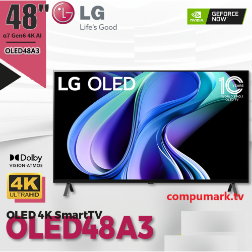 [陳列品優惠] LG 48'' OLED A3 2023 4K 智能電視 (送LG活動架及安裝) [OLED48A3PCA] 