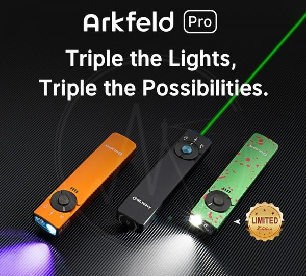 Olight Arkfeld Pro 綠點+UV+白光 磁吸充電 電筒