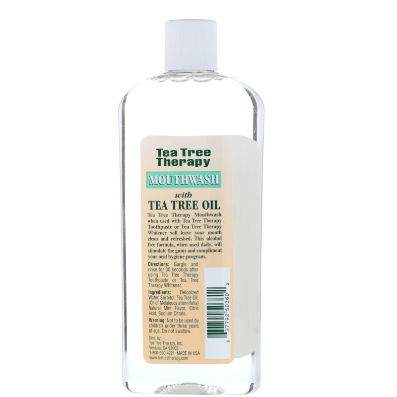 TEA TREE THERAPY【不含酒精】天然茶樹油清新漱口水（354ml）