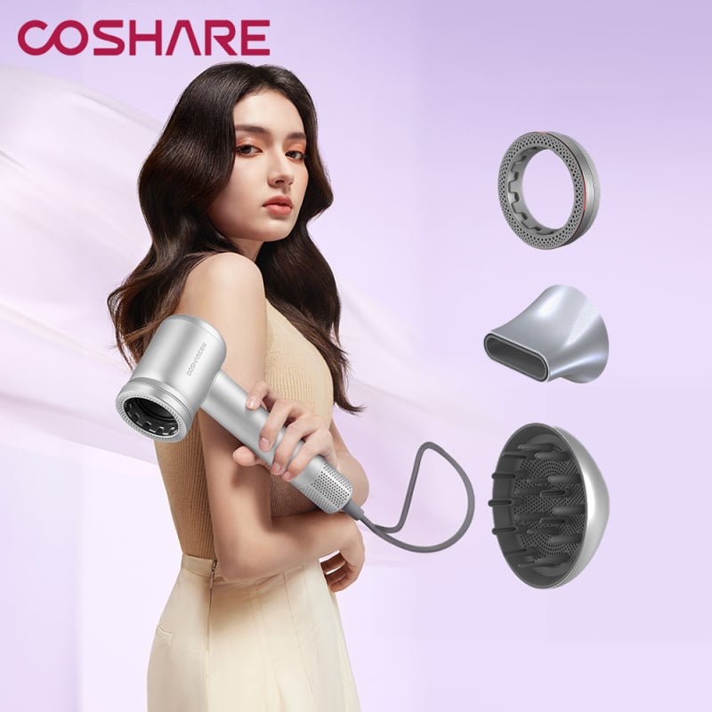 【最新上市】COSHARE SuperFlow1 8億負離子高速乾髮無葉風筒 (HD10)【原裝行貨兩年保養】