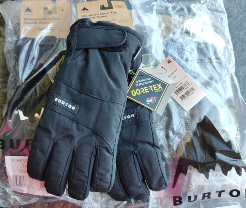 Burton Standard Reverb Gore-TEX Gloves, True Black, XL (等於男裝 S size)