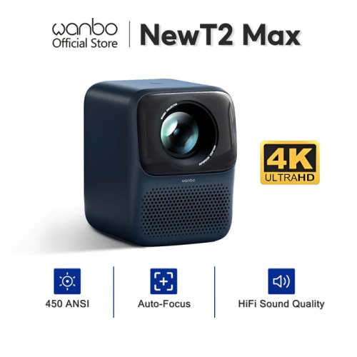 WANBO 萬播 NEW T2 MAX 投影機(國際版內置 Youtube/Netflix)