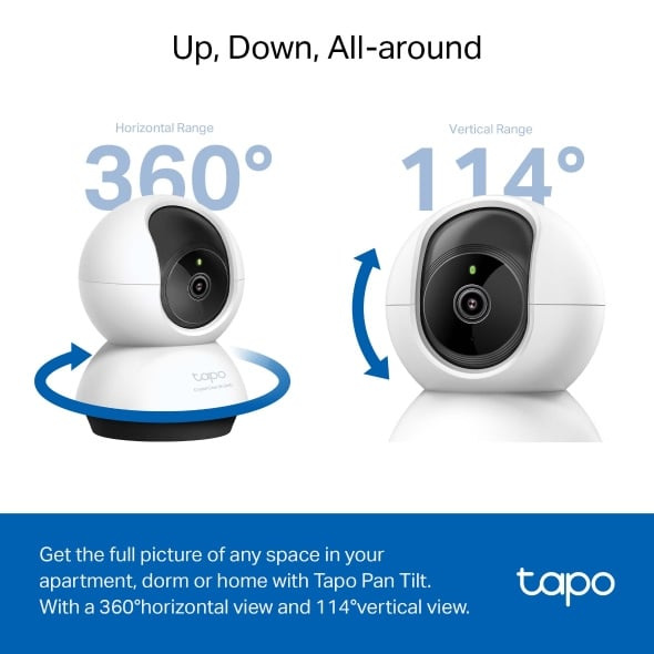 TP-Link Tapo C220 2K QHD Pan/Tilt AI Home Security Wi-Fi Camera 智能WiFi網路攝影機 TP-Link Tapo C220 2K QHD Pan/Tilt AI Home Security Wi-Fi Camera 智能WiFi網路攝影機
