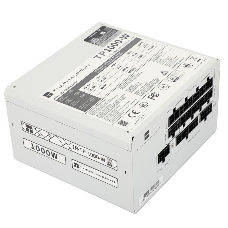 Thermalright TP-1000W POWER SUPPLY [PCIE5.0 & ATX3.0] 80 PLUS Platinum &nbsp;( Black / White )