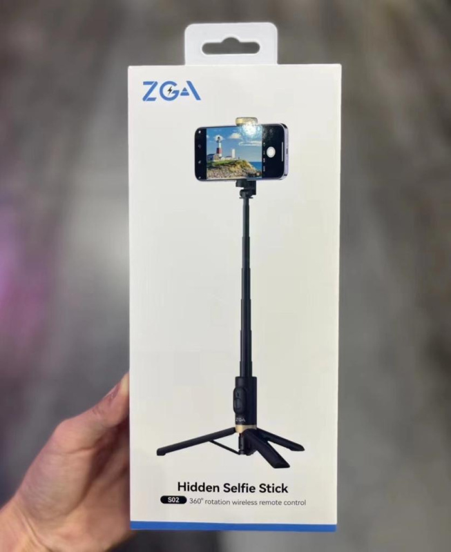 ZGA SP02 隱藏式自拍扞配可拆除藍芽拍照按鍵