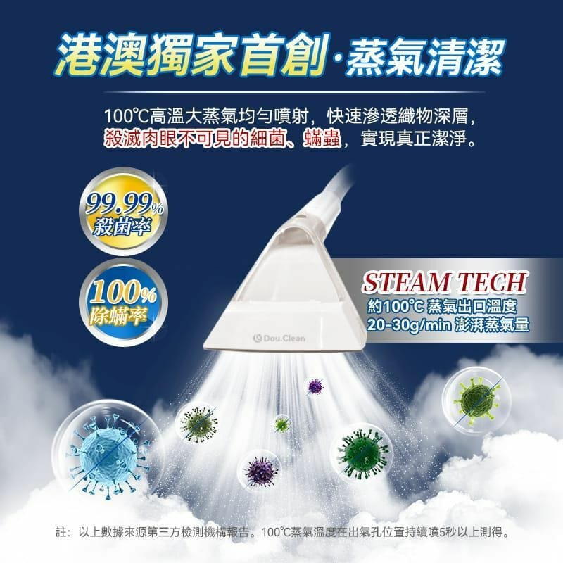 Double Clean 多用途乾濕水洗全屋離地清潔機 Pro+ (蒸氣殺菌版）