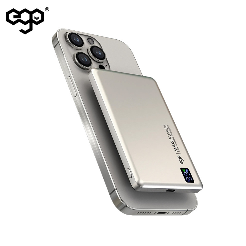 【iPhone15 適用】EGO MAGPOWER Gen.4.1 5000mAh magsafe 移動電源 15A【原裝行貨 一年保養】