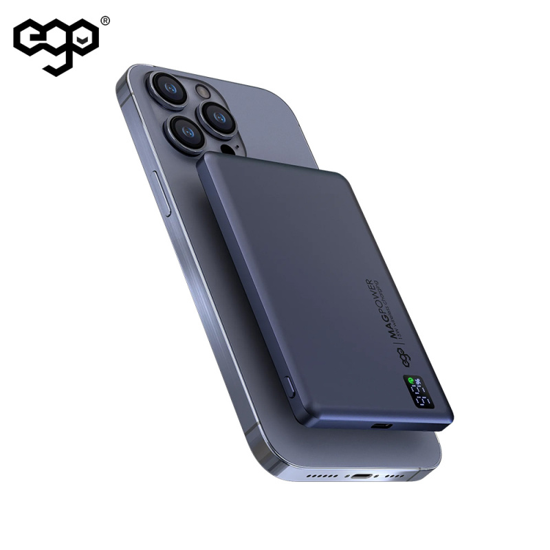 【iPhone15 適用】EGO MAGPOWER Gen.4.1 5000mAh magsafe 移動電源 15A【原裝行貨 一年保養】
