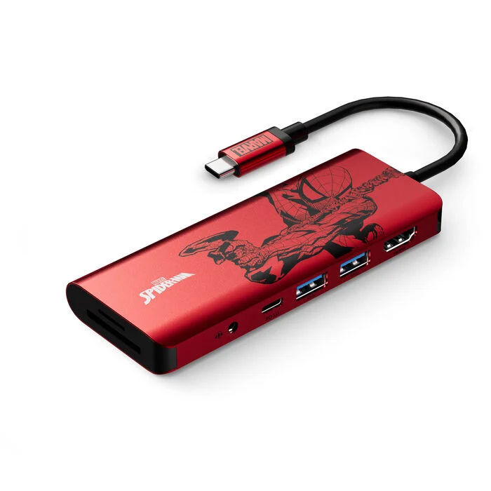 Belkin Connect USB-C 7 合 1 高速多媒體集線器 (100W) (Marvel 版本) AVC009qc