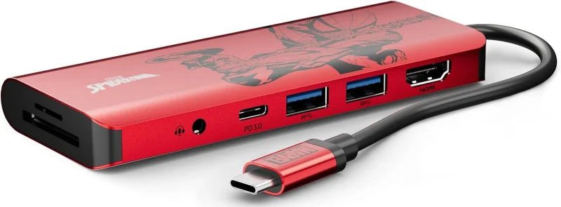 Belkin Connect USB-C 7 合 1 高速多媒體集線器 (100W) (Marvel 版本) AVC009qc