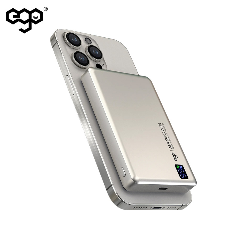 【iPhone15 適用】EGO MAGPOWER Gen.4.1 10000mAh magsafe 移動電源 15B【原裝行貨 一年保養】