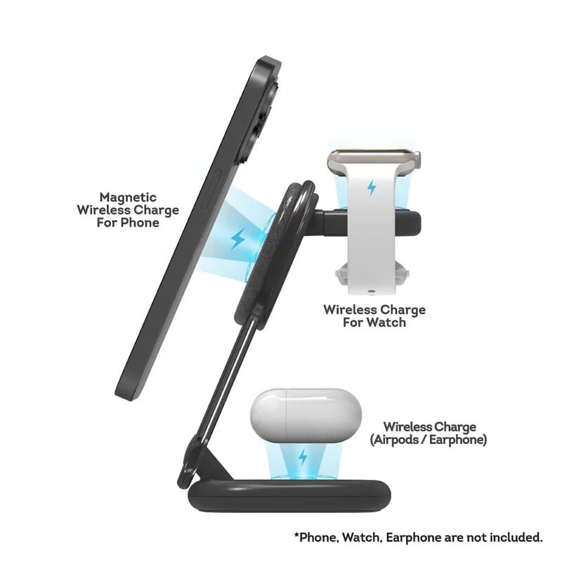 ProMini MagW3 磁吸三合一無線快充座連火牛