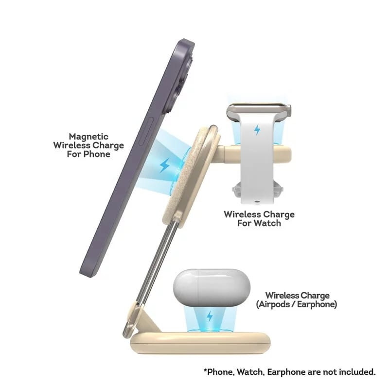 ProMini MagW3 磁吸三合一無線快充座連火牛