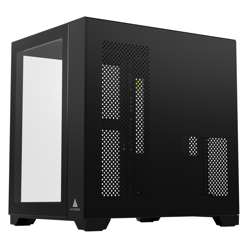 Acegeek Aquarium M345 M-ATX Tempered Glass - 黑色