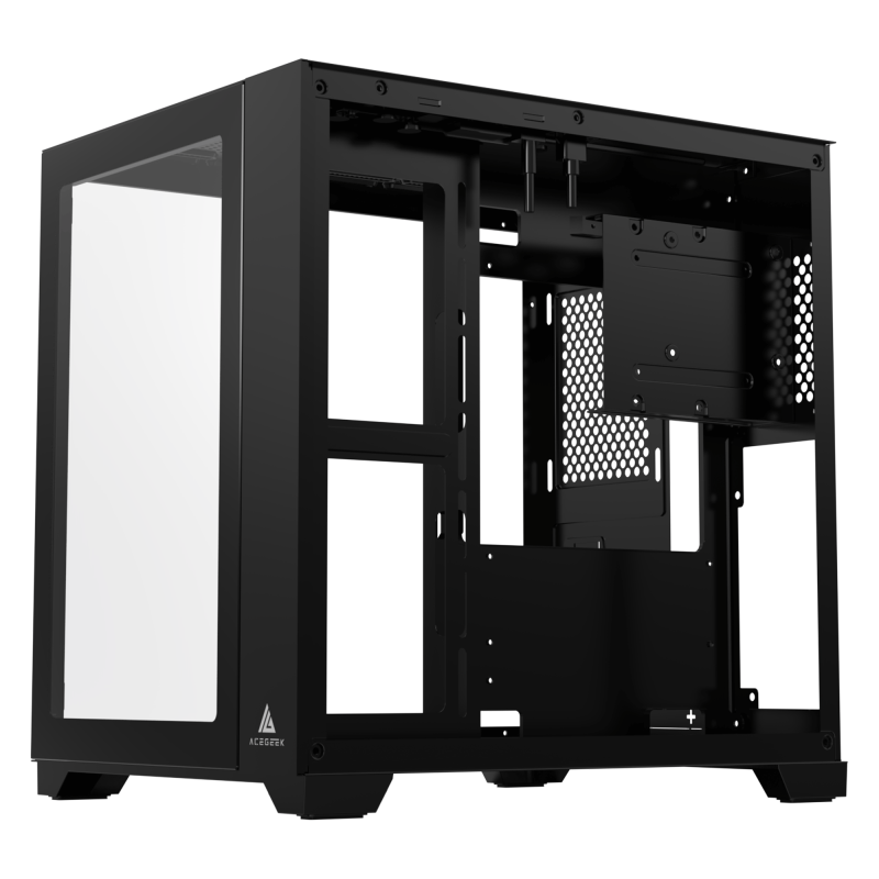 Acegeek Aquarium M345 M-ATX Tempered Glass - 黑色