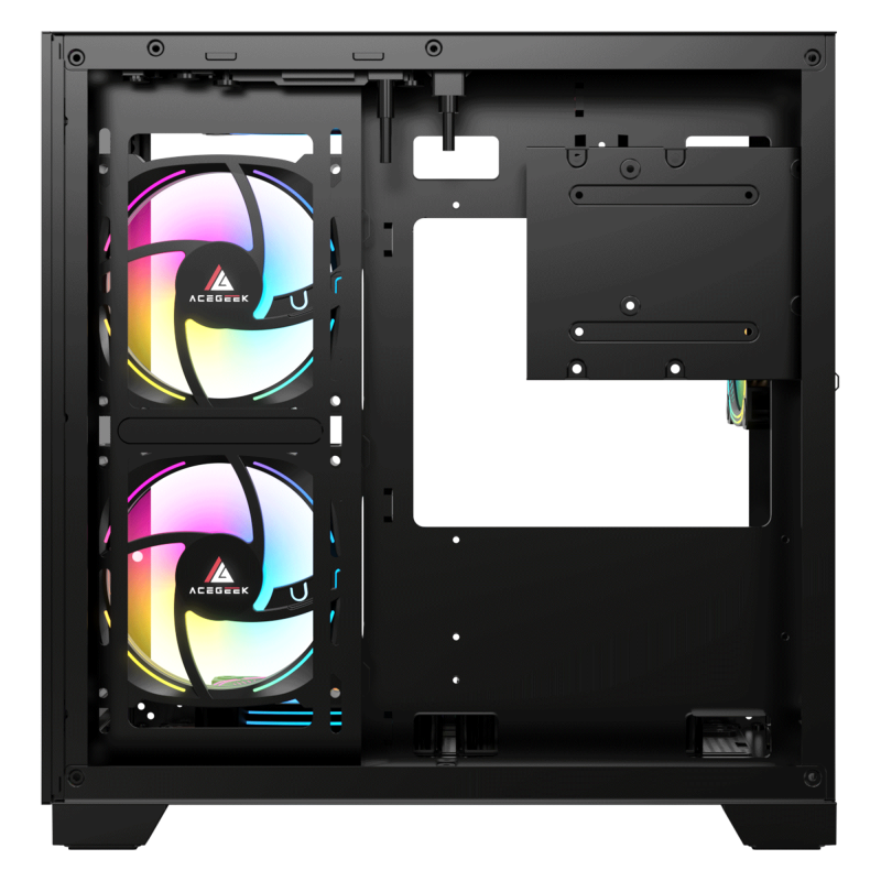 Acegeek Aquarium M345 M-ATX Tempered Glass - 黑色