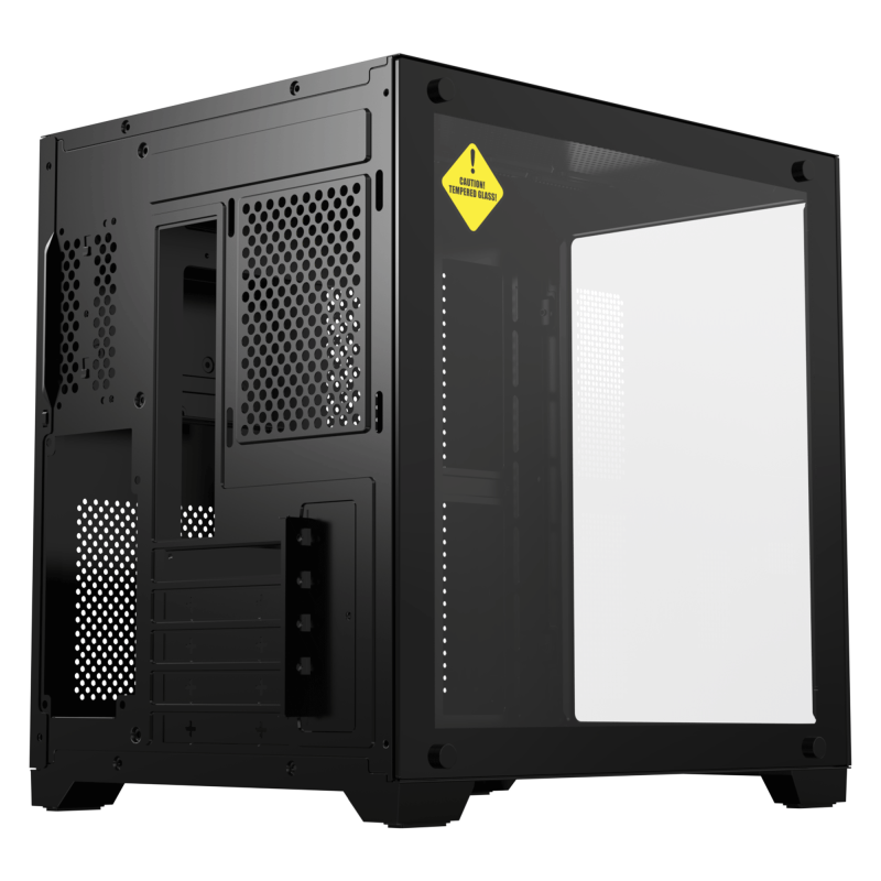 Acegeek Aquarium M345 M-ATX Tempered Glass - 黑色