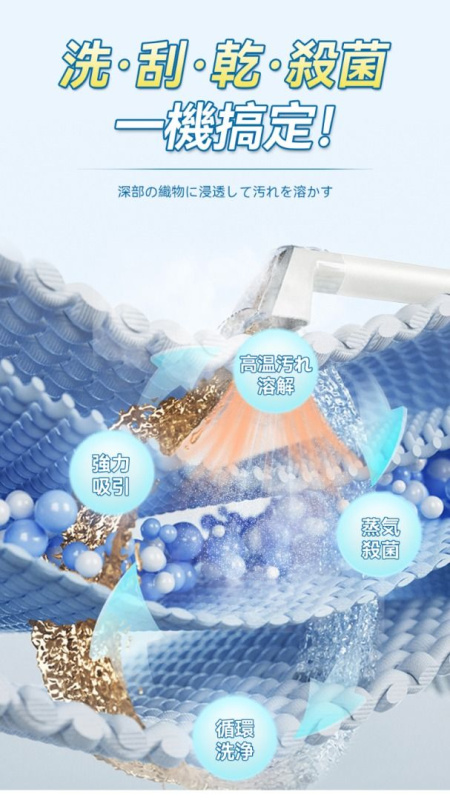 Double Clean 多用途乾濕水洗全屋離地清潔機 Pro+ (蒸氣殺菌版) (YS1010)