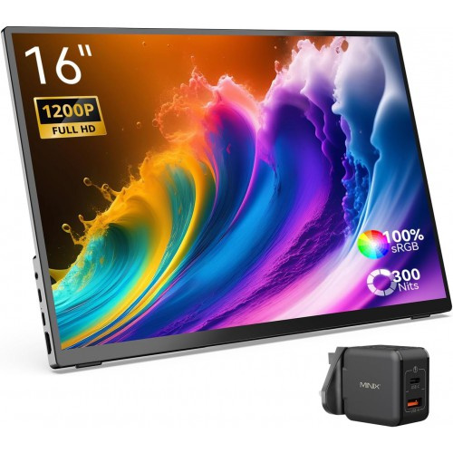 Minix SF16 16” Portable Monitor / Portable Touchscreen Monitor 便攜式顯示器
