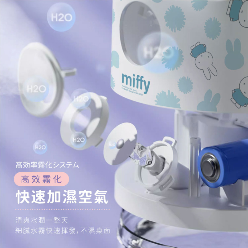 miffy 水晶球加濕器 [粉色/白色]