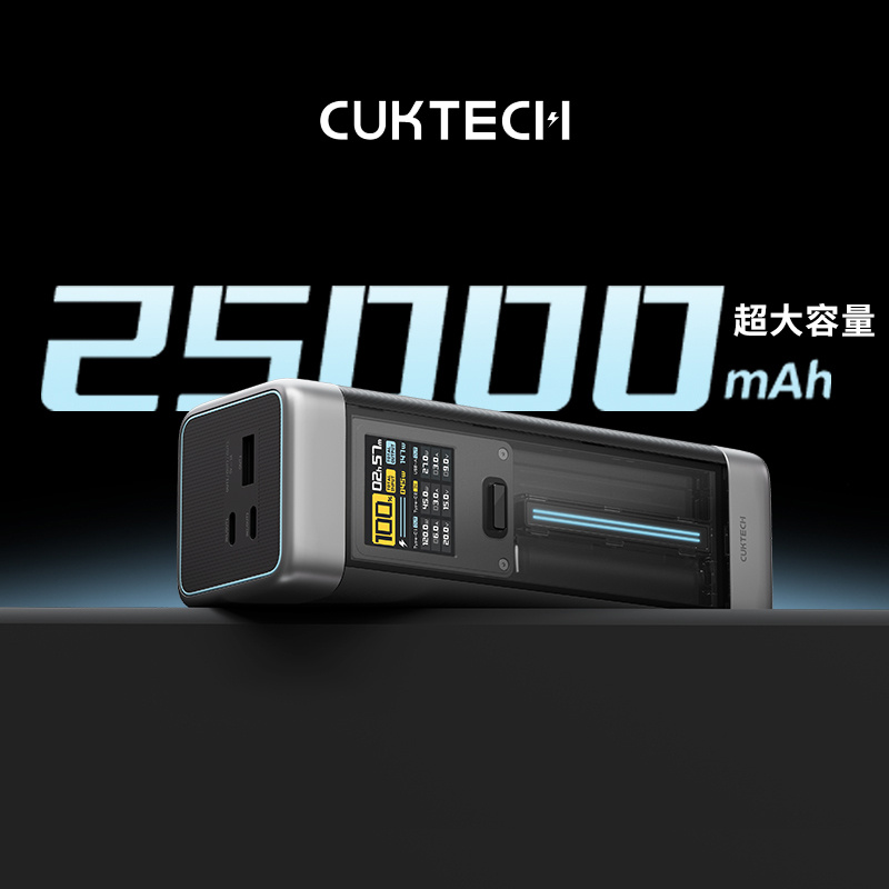 CUKTECH 20號數顯電能柱 140W Max 25000mAh閃充移動電源