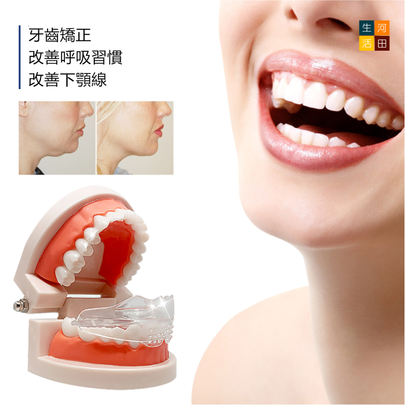 三階段透明防磨牙牙套(一盒3個) | 牙齒矯正牙套 | 防打鼾 改善倒及牙