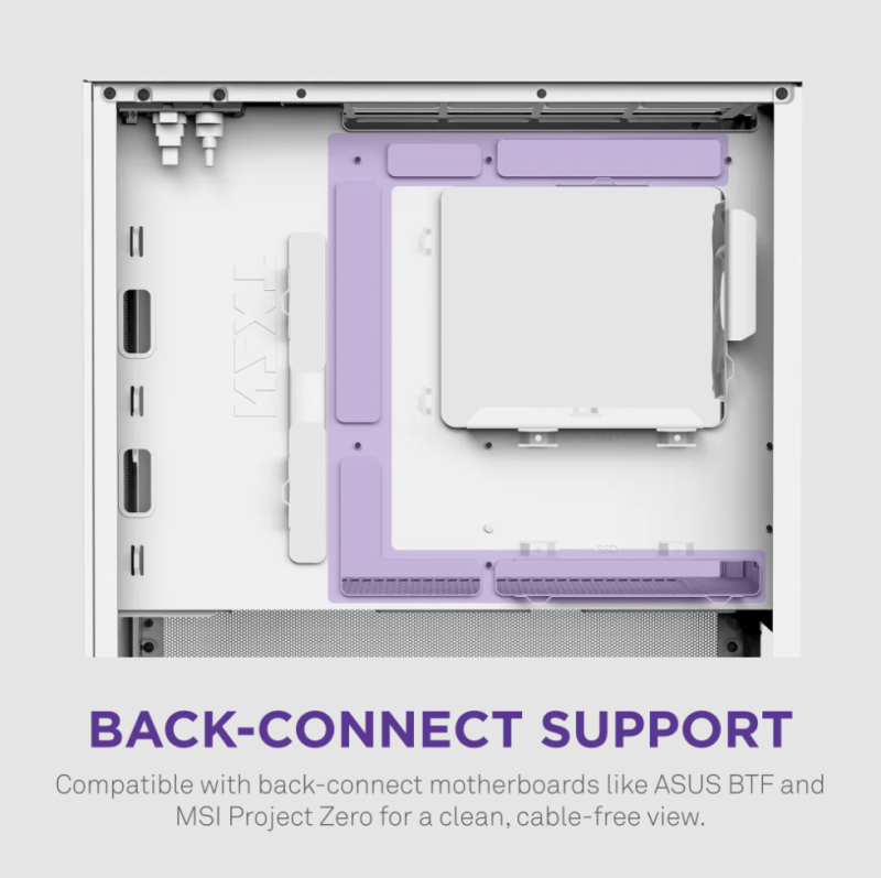 NZXT H3 Flow New Micro-ATX Airflow Case - ( Black / White ) NZXT H3 Flow New Micro-ATX Airflow Case - ( Black / White )