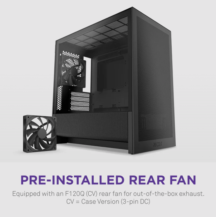 NZXT H3 Flow New Micro-ATX Airflow Case - ( Black / White ) NZXT H3 Flow New Micro-ATX Airflow Case - ( Black / White )