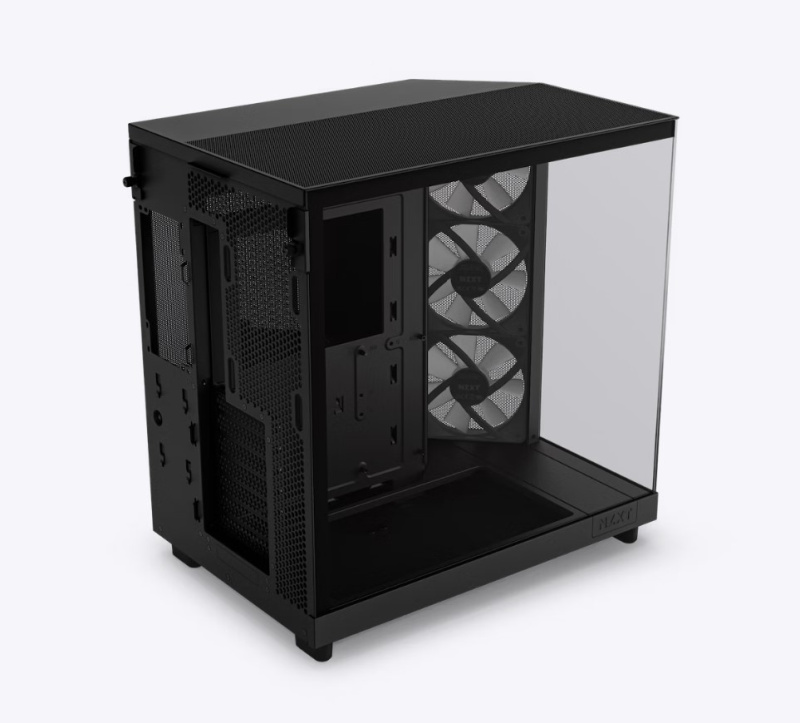 NZXT H6 Flow RGB Compact Dual-Chamber Mid-Tower Airflow Case with RGB Fans - ( Black / White ) NZXT H6 Flow RGB Compact Dual-Chamber Mid-Tower Airflow Case with RGB Fans - ( Black / White )