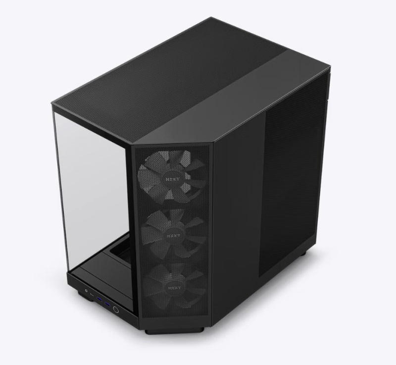 NZXT H6 Flow RGB Compact Dual-Chamber Mid-Tower Airflow Case with RGB Fans - ( Black / White ) NZXT H6 Flow RGB Compact Dual-Chamber Mid-Tower Airflow Case with RGB Fans - ( Black / White )