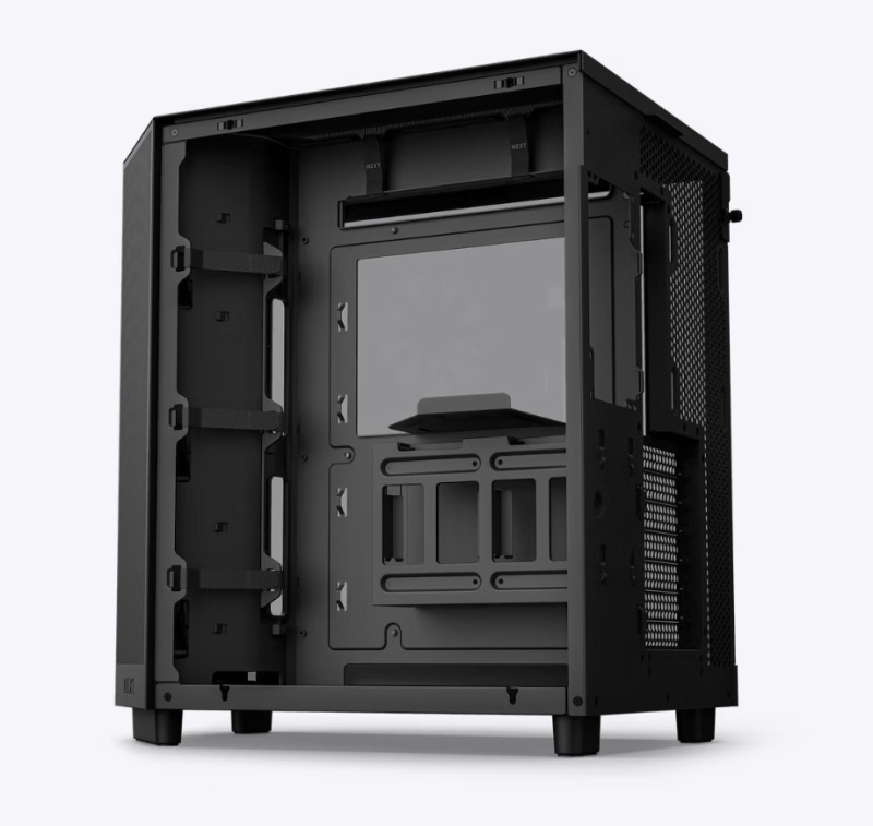 NZXT H6 Flow RGB Compact Dual-Chamber Mid-Tower Airflow Case with RGB Fans - ( Black / White ) NZXT H6 Flow RGB Compact Dual-Chamber Mid-Tower Airflow Case with RGB Fans - ( Black / White )