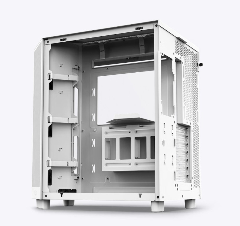 NZXT H6 Flow RGB Compact Dual-Chamber Mid-Tower Airflow Case with RGB Fans - ( Black / White ) NZXT H6 Flow RGB Compact Dual-Chamber Mid-Tower Airflow Case with RGB Fans - ( Black / White )