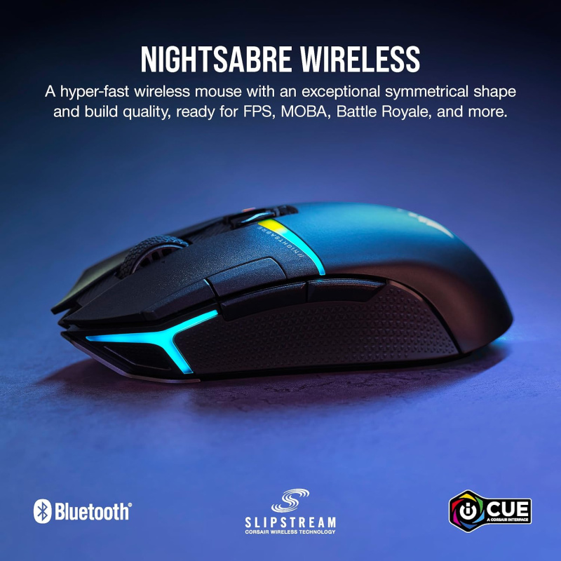 Corsair Nightsabre Wireless RGB Gaming Mouse 無線RGB游戲滑鼠