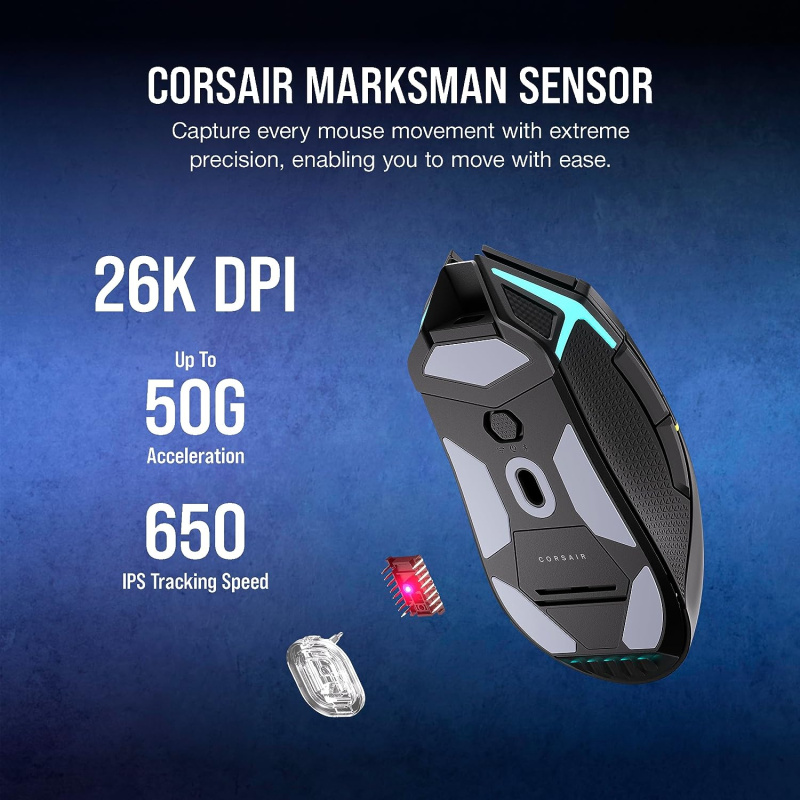Corsair Nightsabre Wireless RGB Gaming Mouse 無線RGB游戲滑鼠