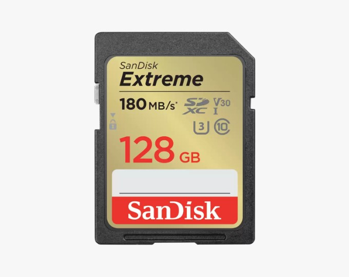 SanDisk Extreme SDHC and SDXC UHS-I 記憶卡 (32GB/64GB/128GB/256GB/512GB)