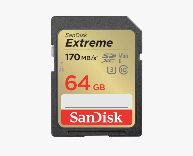 SanDisk Extreme SDHC and SDXC UHS-I 記憶卡 (32GB/64GB/128GB/256GB/512GB)