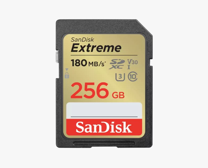 SanDisk Extreme SDHC and SDXC UHS-I 記憶卡 (32GB/64GB/128GB/256GB/512GB)