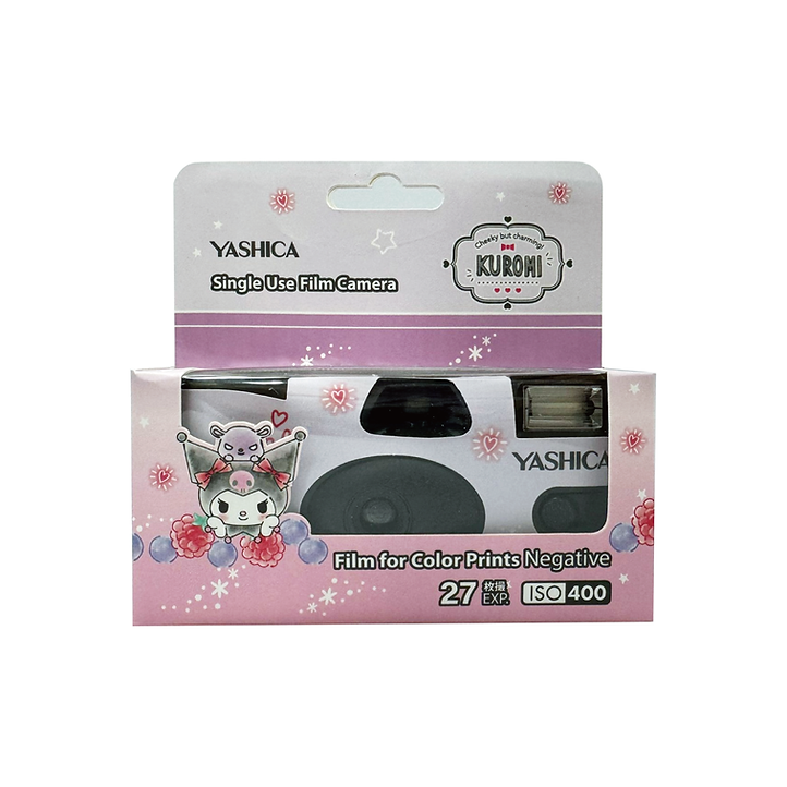 Yashica x Sanrio 彩色 ios 400 27 張 35mm 一次性即棄菲林相機 (Melody / Kuromi / Hello Kitty)