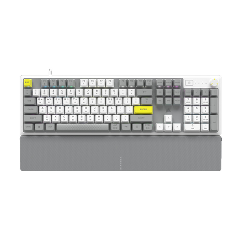 Corsair K70 CORE SE RGB 機械式鍵盤 [白色] (MLX Red-線性軸體-有腕托版)
